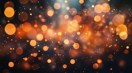 Wall Mural - Defocused particles creating a sparkling bokeh effect