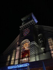 stained glass window in church