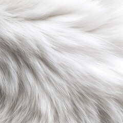 Wall Mural -  white cat fur texture is smooth and natural ideal for a background showcasing short and soft animal skin.