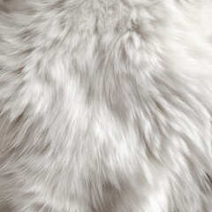 Wall Mural -  white cat fur texture is smooth and natural ideal for a background showcasing short and soft animal skin.