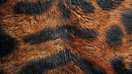 Wall Mural - Leopard print texture with a distinctive spotted pattern ideal for background use.