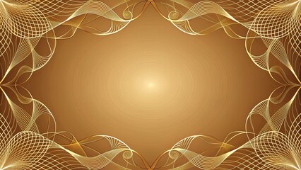 Wall Mural - Abstract background with intricate decorative lines