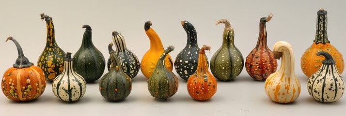 Poster - Decorative miniature gourds