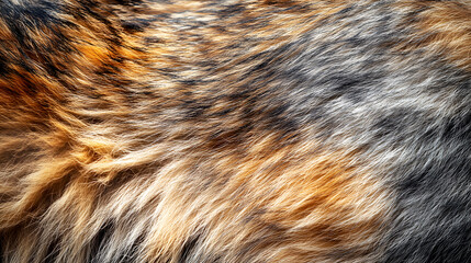 close-up of a wild animal fur surface, capturing the raw and rugged beauty of nature