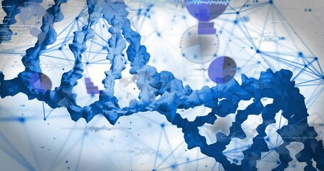 Poster - Animation of molecules over dna strand spinning
