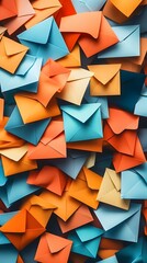 Poster - Colorful Envelopes Background.