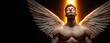 © Tonton54 - A powerful angelic figure stands illuminated, embodying strength and spirituality with majestic wings and a serene expression.