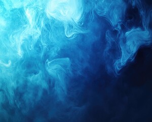 Wall Mural - Abstract Smoke Wave: Dark Blue Gradient Background with Striped Patterns