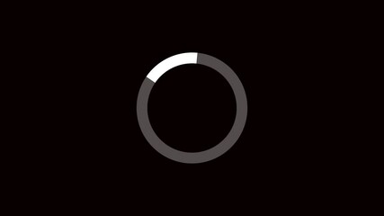 Poster - Loading bar. Abstract circle loading bar animation with moving progress.