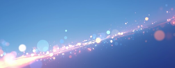 blue background with bokeh