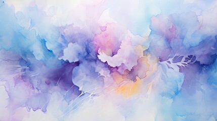 Wall Mural - Abstract Painting with Blue, Purple, and Pink Swirls