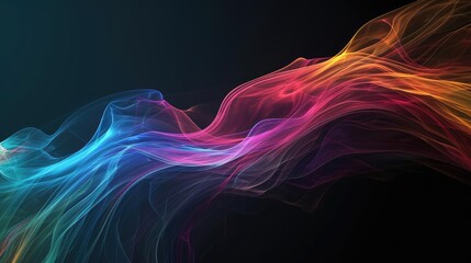 Fototapete - Stylized abstract artwork representing flow,