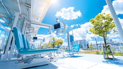 Wall Mural - Modern Medical Examination Room with a View.