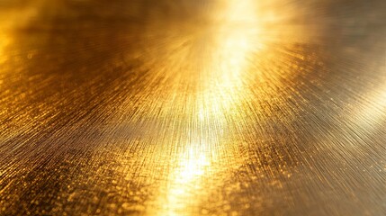 Poster - Golden Textured Surface with a Radiant Light Source