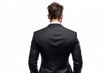 © LimeSky - Stylish man wearing suit seen from behind on white background