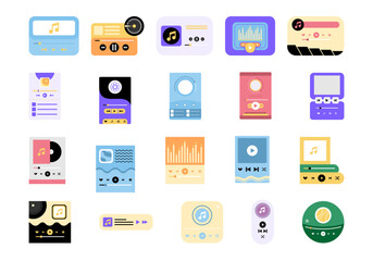 Poster - Music Player Interface UI Element Set