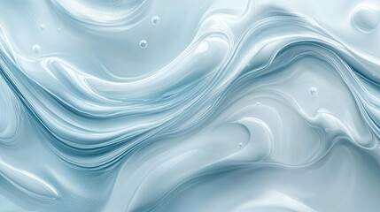 Wall Mural - Abstract Swirling Liquid with Air Bubbles