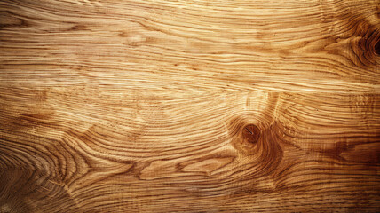 Wall Mural - Smooth polished oak wood surface with subtle grain lines