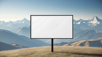 Blank standy advertising billboard,mock up. Template, consumerism, advertising, white screen, copy space and mockup concept