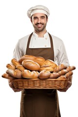 Poster - Bread baker adult food.