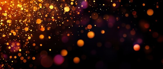 Aufkleber - A vibrant display of glowing orbs and sparkles on a dark background, perfect for adding a touch of magic to your creative projects.