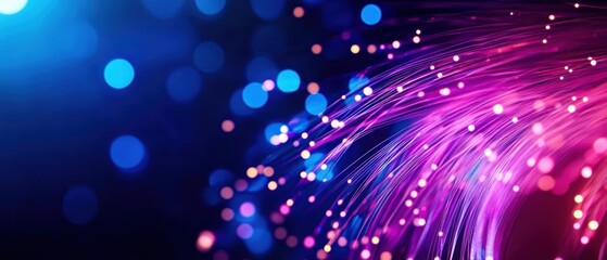 Aufkleber - Vibrant abstract background featuring colorful light trails and glowing bokeh effects for creativity and inspiration.