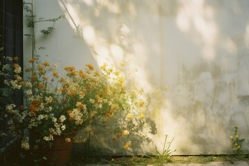 Wall Mural - Country garden nature architecture building.