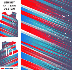 Sticker - Abstract striped line  concept vector jersey pattern template for printing or sublimation sports uniforms football, volleyball, basketball, e-sports, cycling and fishing. Pattern jersey printing.