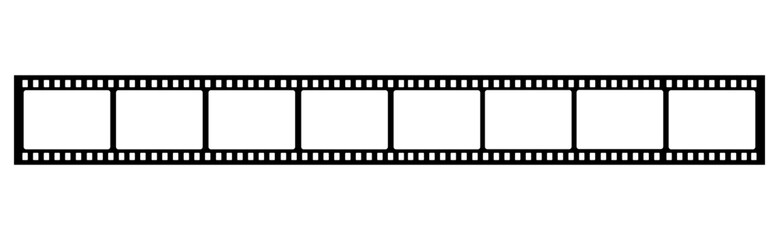 film strip 35mm. blank film strip for cinematic material, video elements. stock vector