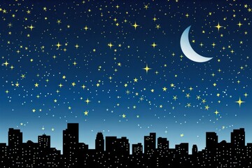 Wall Mural - Skyline background backgrounds astronomy outdoors.