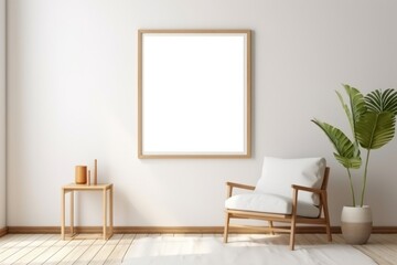 Canvas Print - Furniture pillow frame chair.  Image by rawpixel.