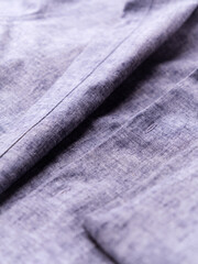 Wall Mural - Close up of men's linen shirt. Soft focus.	