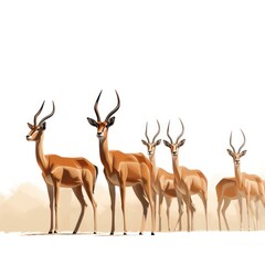 Wall Mural - Wildlife animal mammal impala.