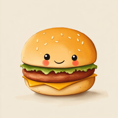 Canvas Print - Happy Burger.