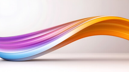 Poster - Colorful wave patterns blending smoothly, creating a dynamic abstract design suitable for modern backgrounds and artistic projects