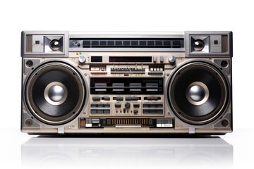 Boombox electronics stereo radio.