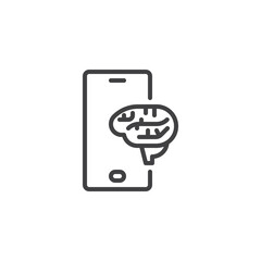 Sticker - Smart Charging line icon