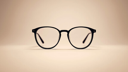 A pair of black glasses with a black frame