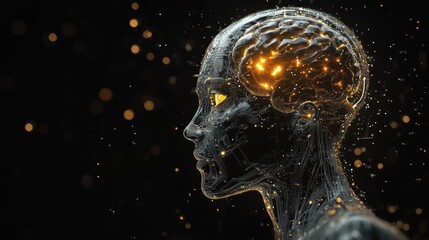 Poster - Digital Mind: A Glowing Representation of Artificial Intelligence