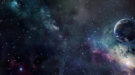 Wall Mural - Galaxy_background_Art_night_sky_Space_background