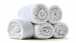 © sarinya - Rolled White Towels Isolated on White Background