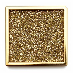 Poster - Frame glitter square shape shiny gold.