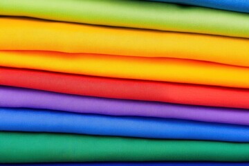 Vibrant rainbow fabric texture background