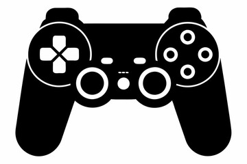 Gamepad icon. Game controller silhouette vector, Video game controller, joystick

