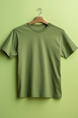 Sticker - T-shirt green mockup sleeve.