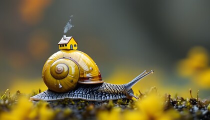 snail on a board