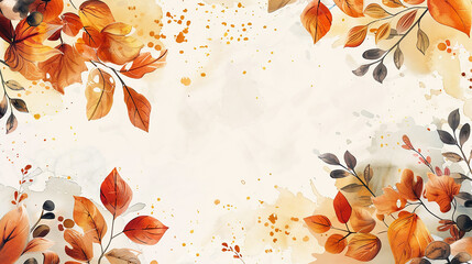 watercolor floral background.