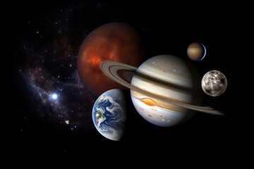 Canvas Print - Planet space astronomy universe.