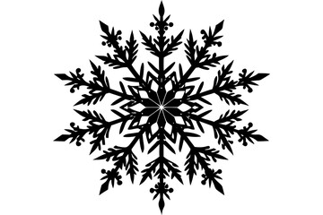 Canvas Print - Snowflake icon Christmas and winter theme