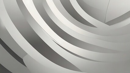 Poster - Minimalist and abstract design with a white background consists of smooth, curved lines that create a sense of depth and movement 